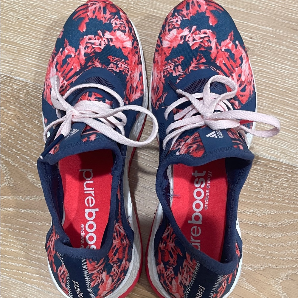Adidas Pureboost Women's Sneakers - Red Floral